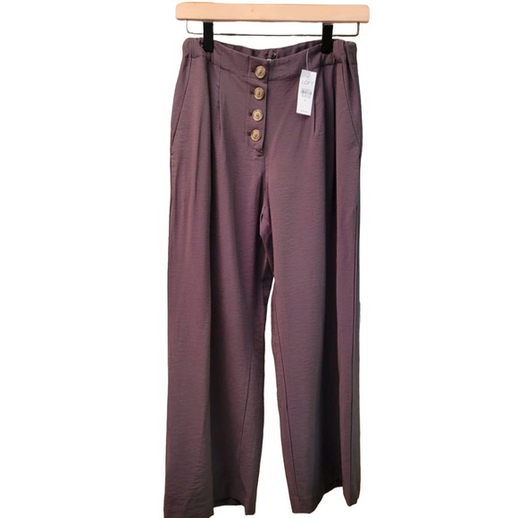 LOFT Pants - Loft Pants Women's Size 6 High Waisted Wide Leg Pull On Flowy